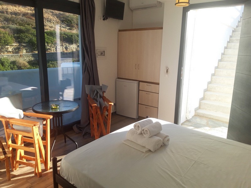 Quarto duplo com vista montanha