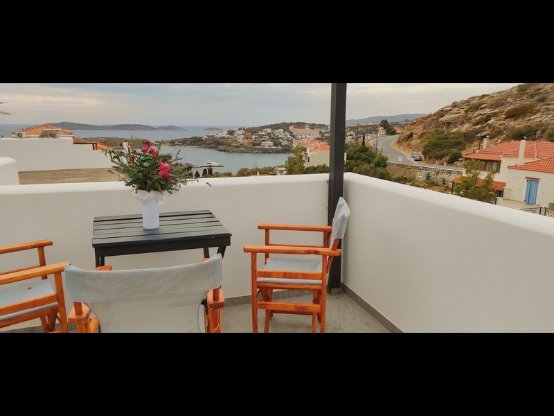 Quarto duplo com vista mar