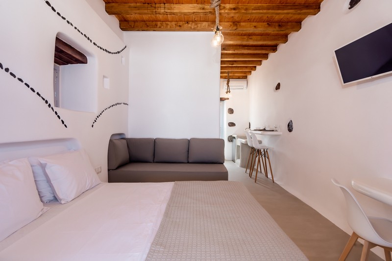 Estúdio Deluxe com Vista Parcial Mar e Banheira de Hidromassagem Exterior 28m<sup>2</sup> (2-3 pessoas)