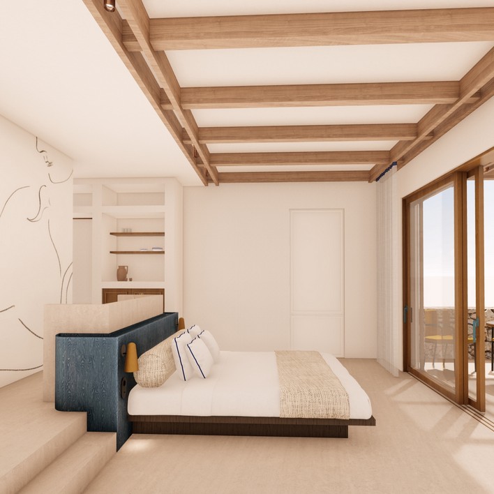Suite (planta superior) con vistas al mar - Riza - 2 personas