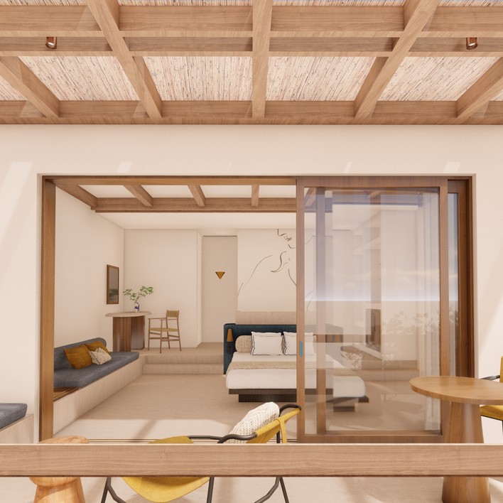 Suite (planta superior) con vistas al mar - Ánthos - 2 personas