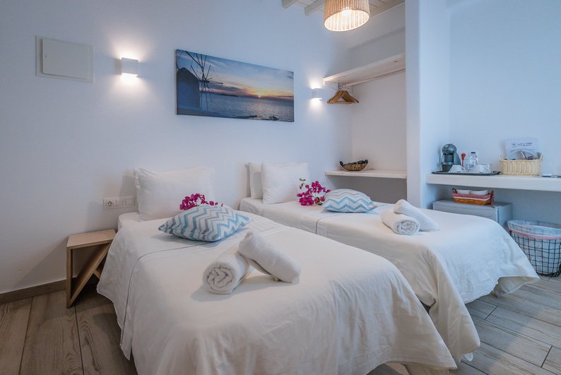 Budget Δίκλινο Δωμάτιο με 1 Διπλό ή 2 Μονά Κρεβάτια (Ισόγειο) - Serenity - Δωμάτιο 1