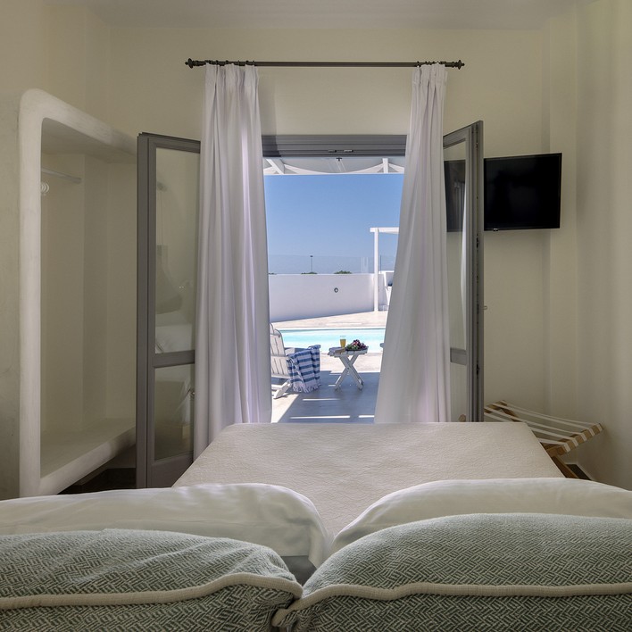 Εσωτερικοί χώροι - Ισόγειο - Βίλα Deluxe με θέα στην Καλντέρα - 6 άτομα